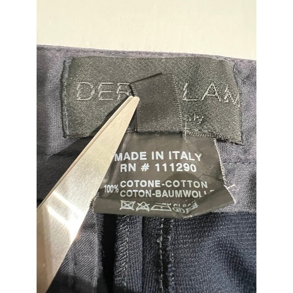 Derek Lam Navy Bootcut Trousers Size 2 Italian * Broken Zipper Repair Project * - Picture 5 of 16